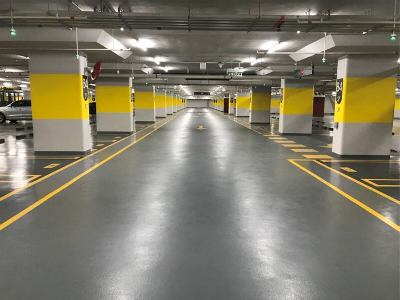 Подземный паркинг до уборки